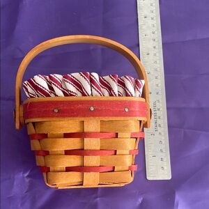 Longaberger Red and Brown Basket
